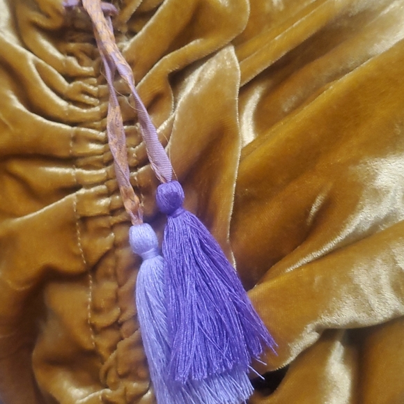 RARE NWT Free People Dahlia Velvet Jacket Duster Mustard Yellow - Picture 7 of 11